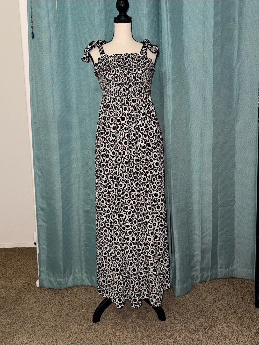 Diane von Furstenberg for Target DVF Floral Smocked Maxi Dress Size S EUC
